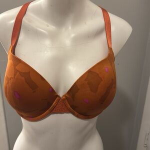 Auden Orange Adjustable Strap Bra